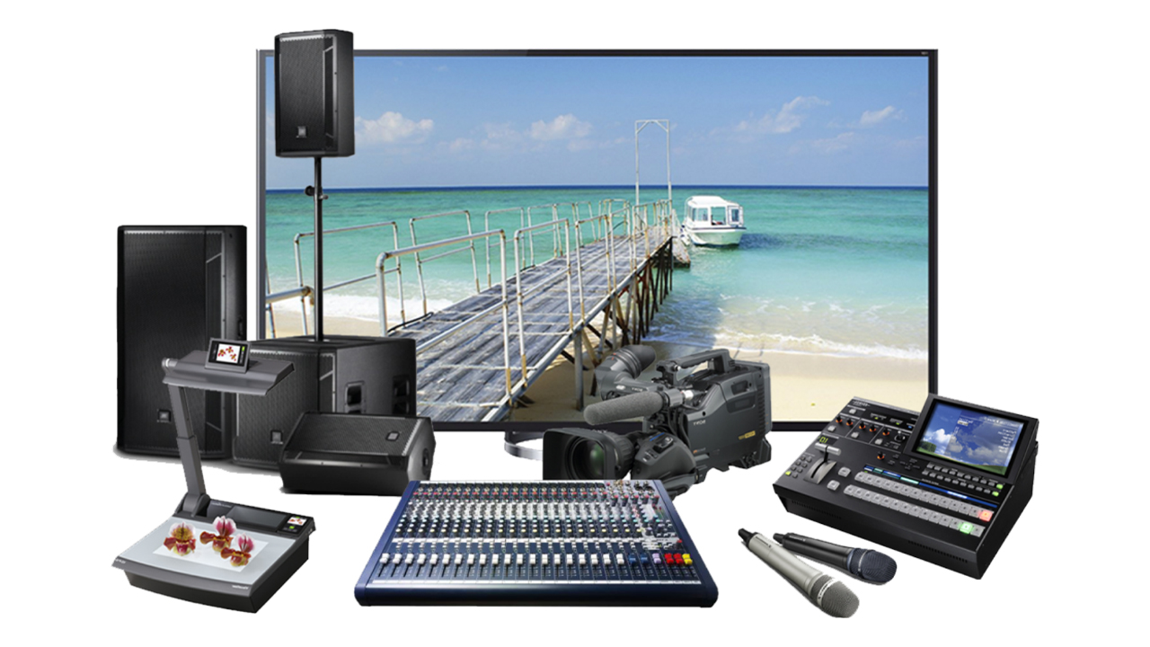 Audio-Visual Experience sound like never before with our state-of-the-art audio-visual equipment. Perfect for both professional and personal use, our products deliver exceptional clarity and performance, elevating your auditory experiences.. - Live production and recording. - Broadcasting and live streaming services. - Rehearsal spaces and technical expertise. - Equipment supply, installation, and training. - Stage, lighting, and screens setup. - Online shop with a wide range of audio visual products.